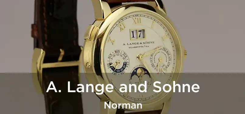  A. Lange and Sohne Norman
